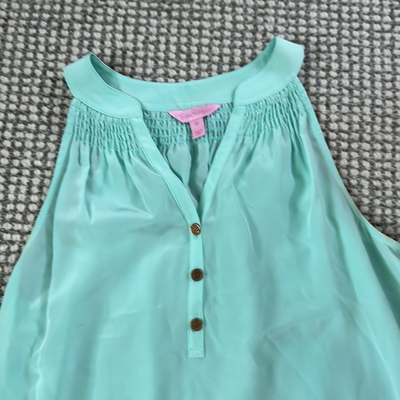 Lilly Pulitzer Sleeveless Silk Top - Mint - XS - Picture 3 of 7